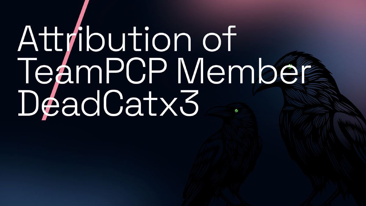 Attribution of TeamPCP Member DeadCatx3